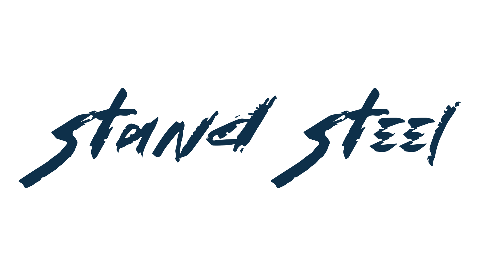 Stand Steel, brush font preview
