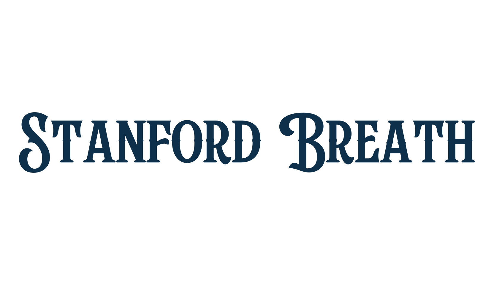 Stanford Breath, fancy retro decorative font preview