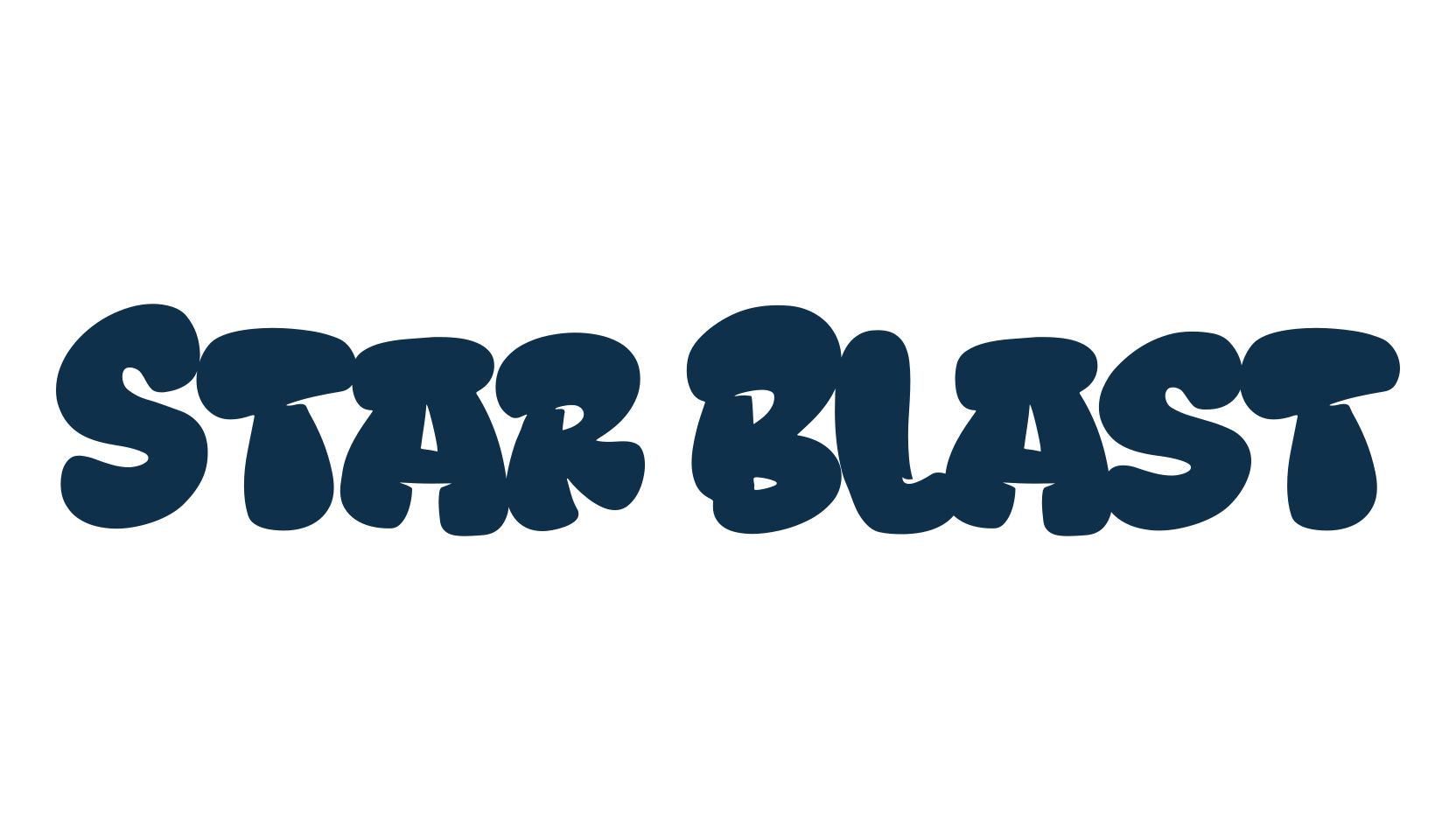 Star Blast, fancy cartoon decorative font preview