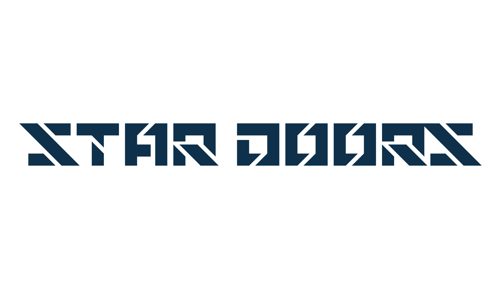 Star Doors, techno sci-fi font preview