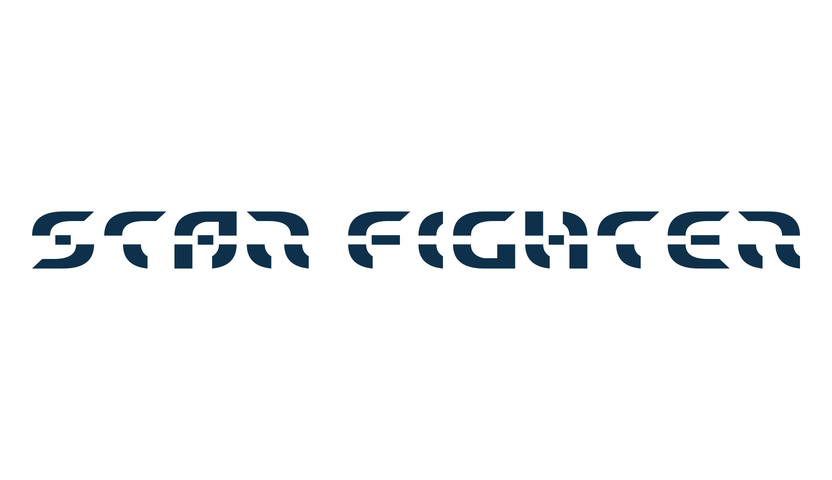 Star Fighter, techno sci-fi font preview