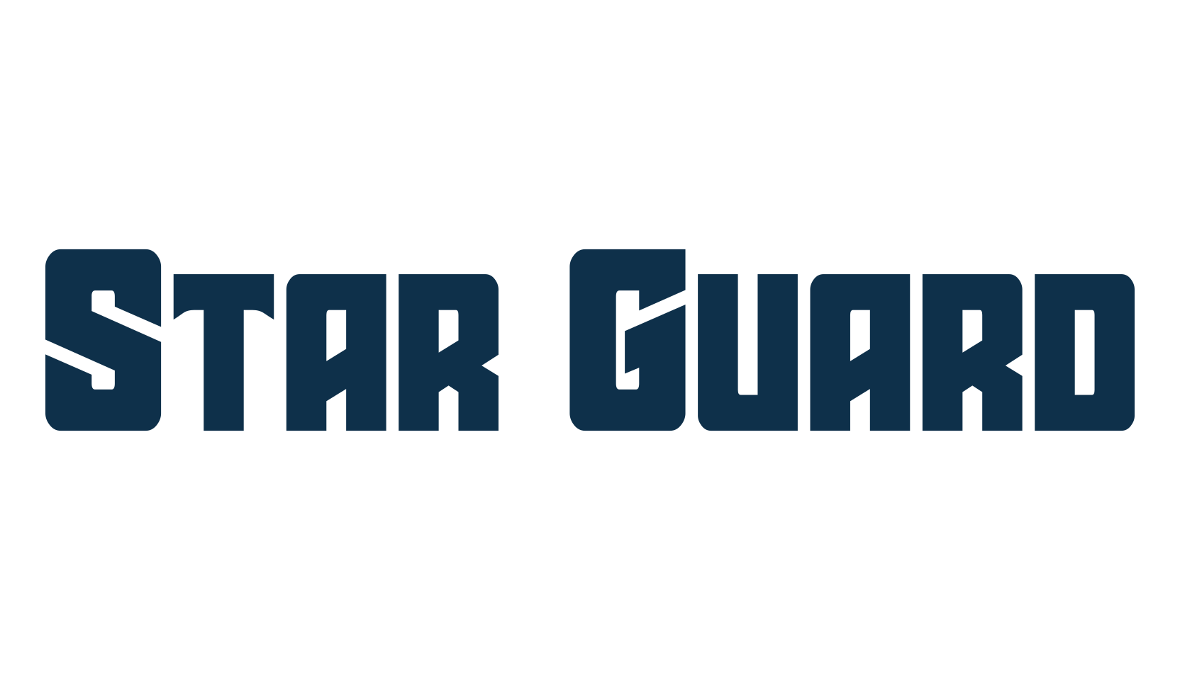 Star Guard, techno sci-fi font preview