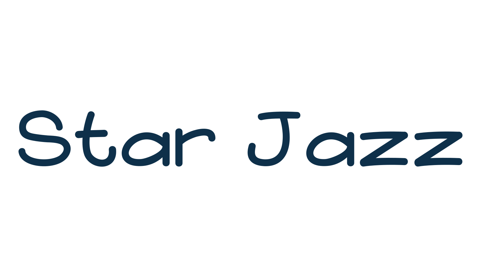 Star Jazz, cartoon font preview