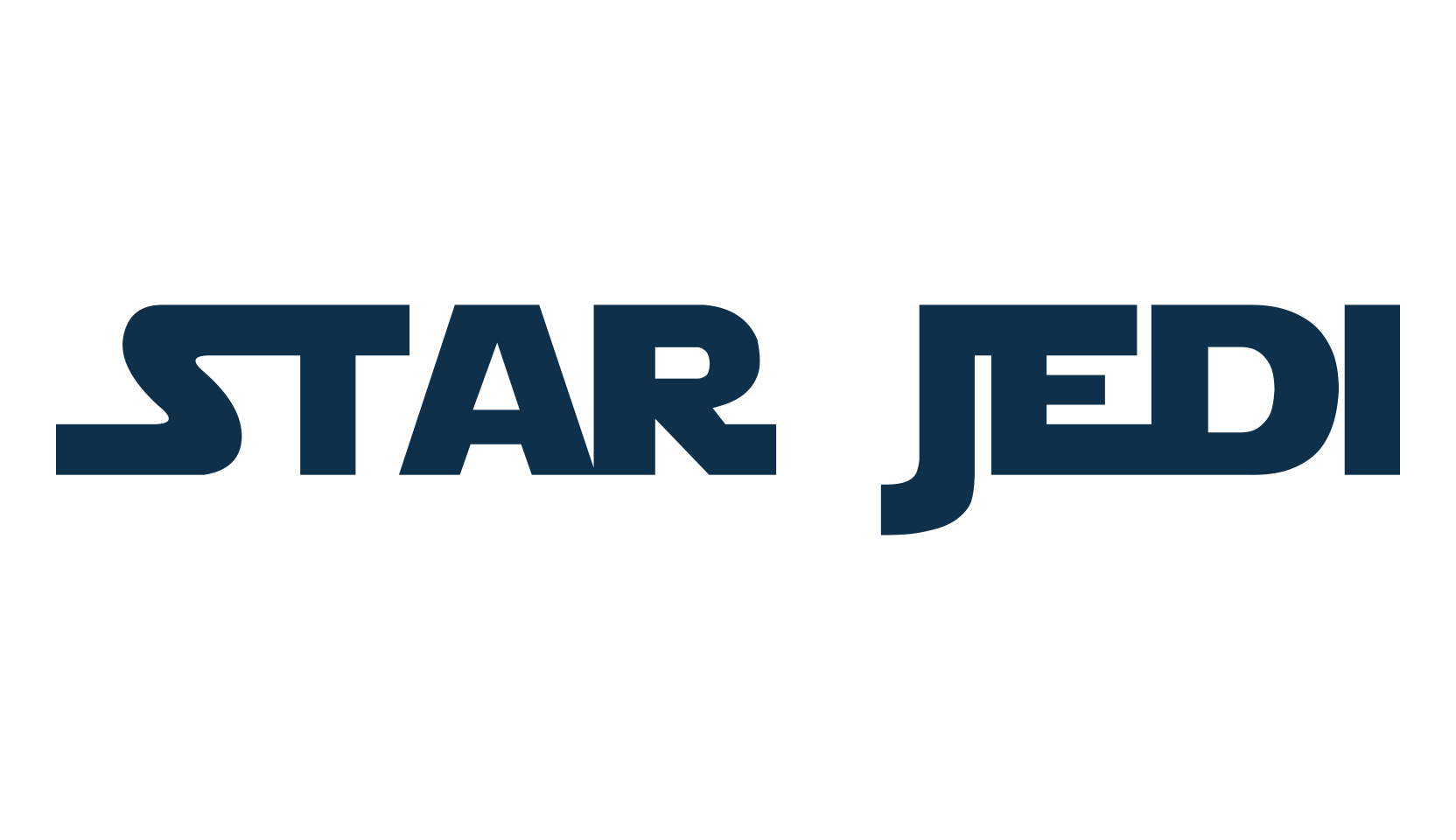 Star Jedi, sci-fi font preview