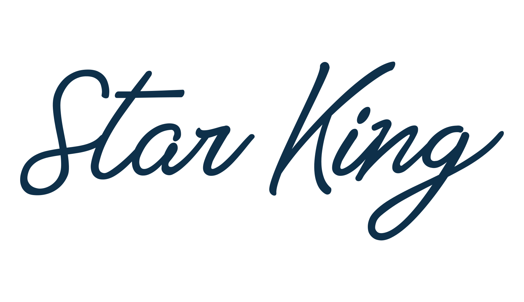 Star King, script handwritten fancy decorative calligraphy font preview