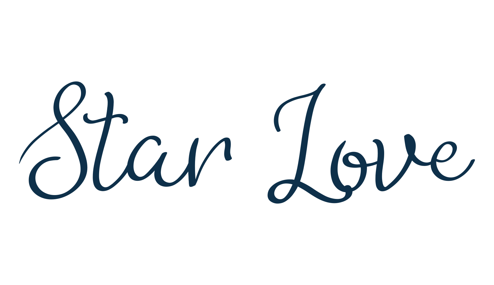 Star Love, script handwritten fancy decorative calligraphy font preview