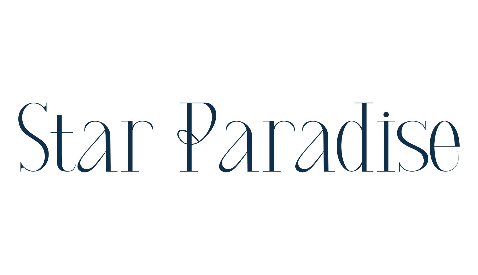 Star Paradise, various font preview