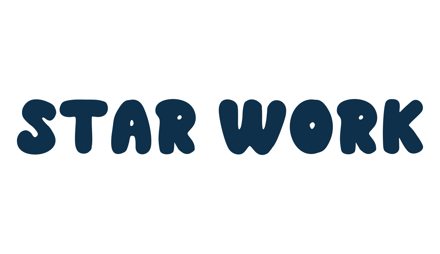 Star Work, fancy cartoon decorative font preview