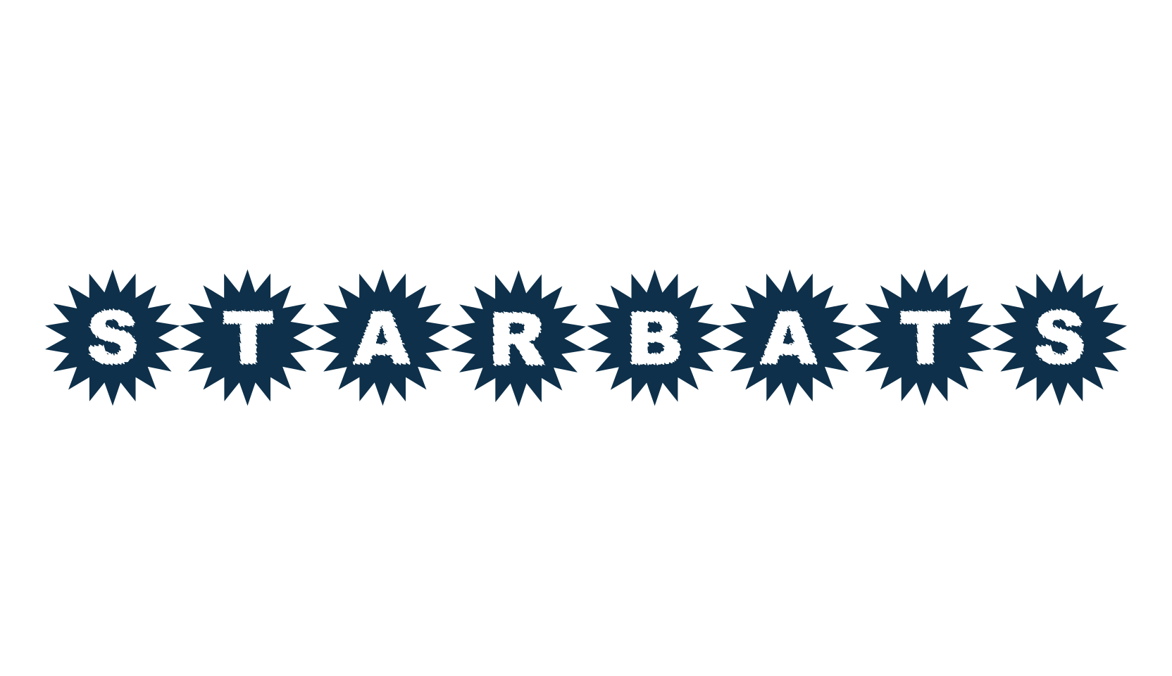 Starbats, decorative font preview