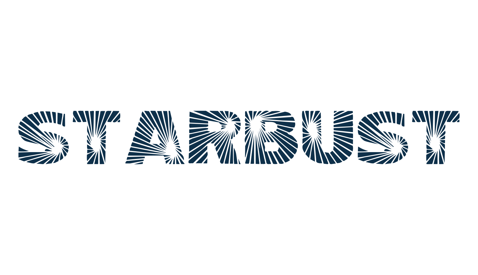 Starbust, fancy decorative font preview