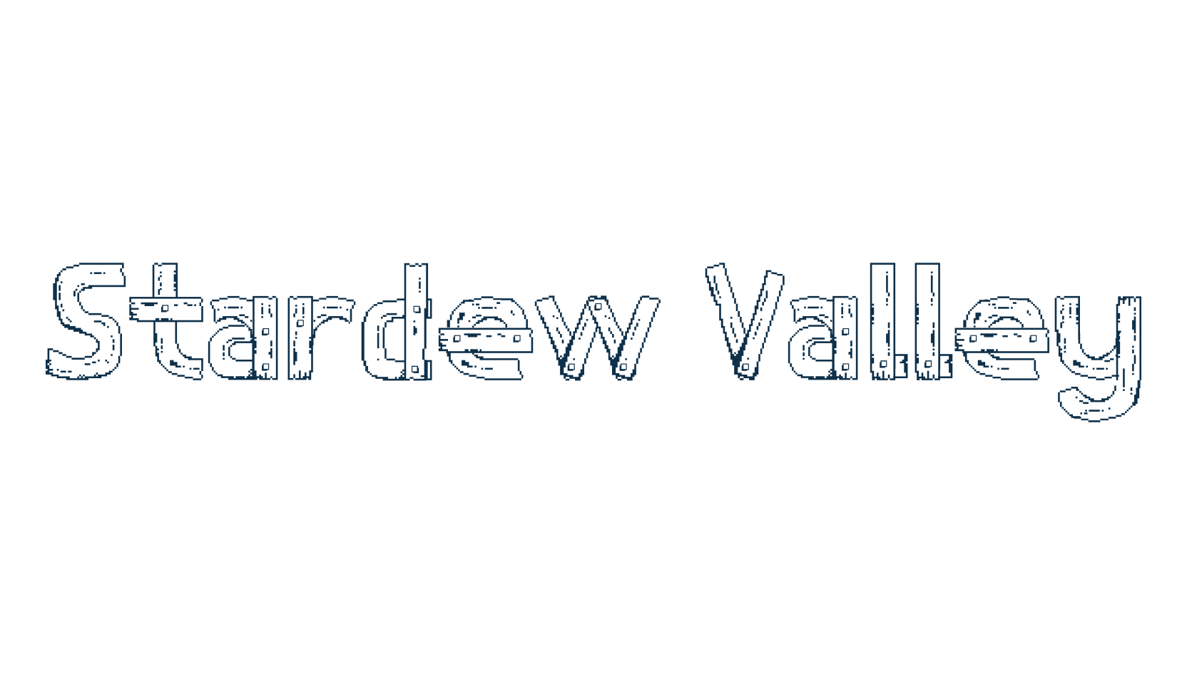 Stardew Valley, fancy decorative font preview