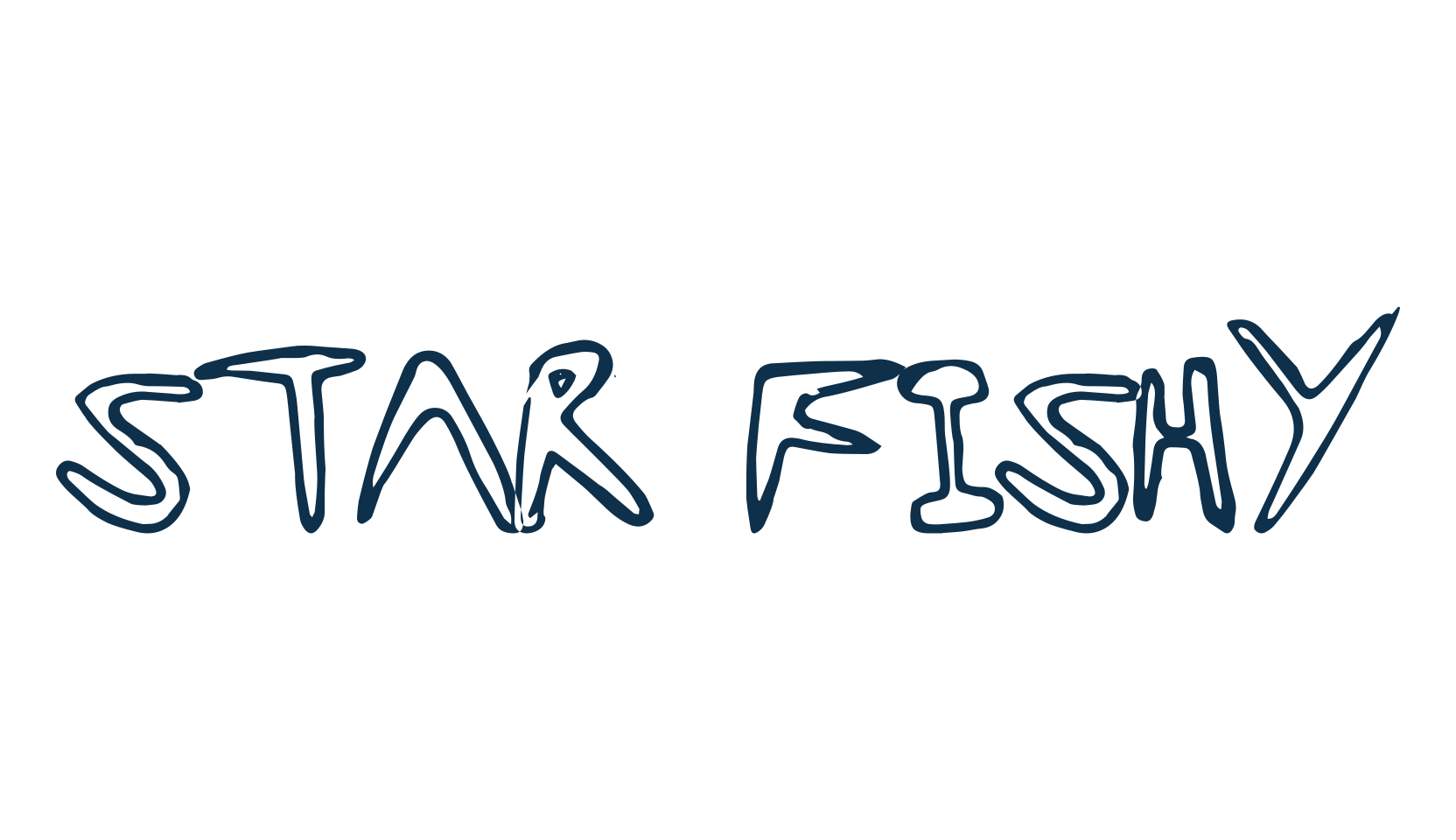Star Fishy, cartoon font preview