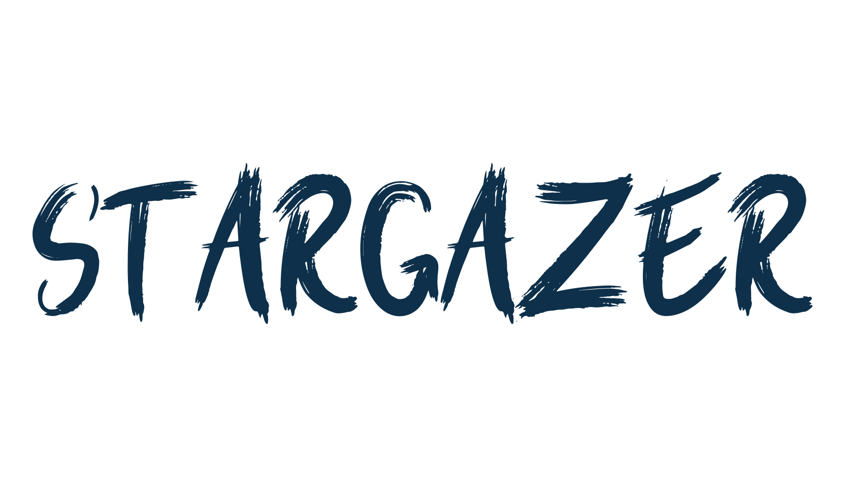 Stargazer (stargazer-2), brush font preview