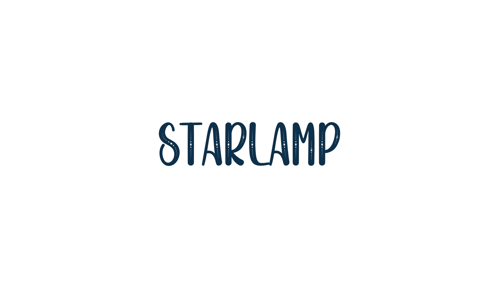 Starlamp, decorative font preview