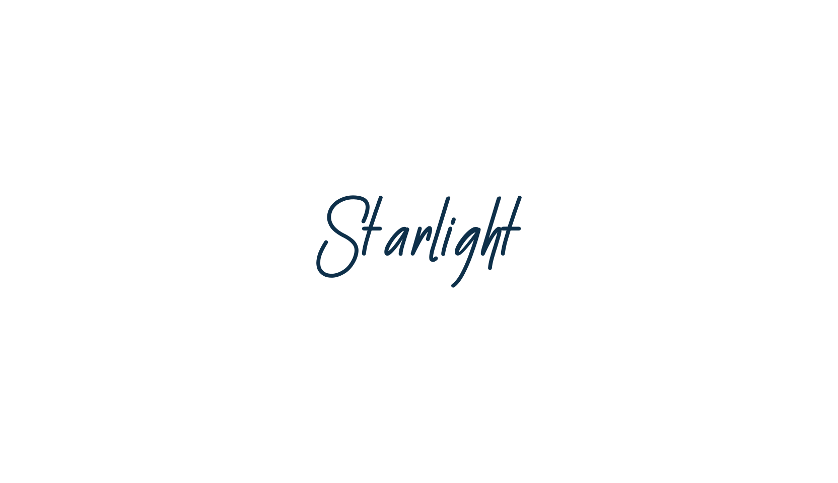 Starlight (starlight-6), script handwritten fancy decorative calligraphy font preview