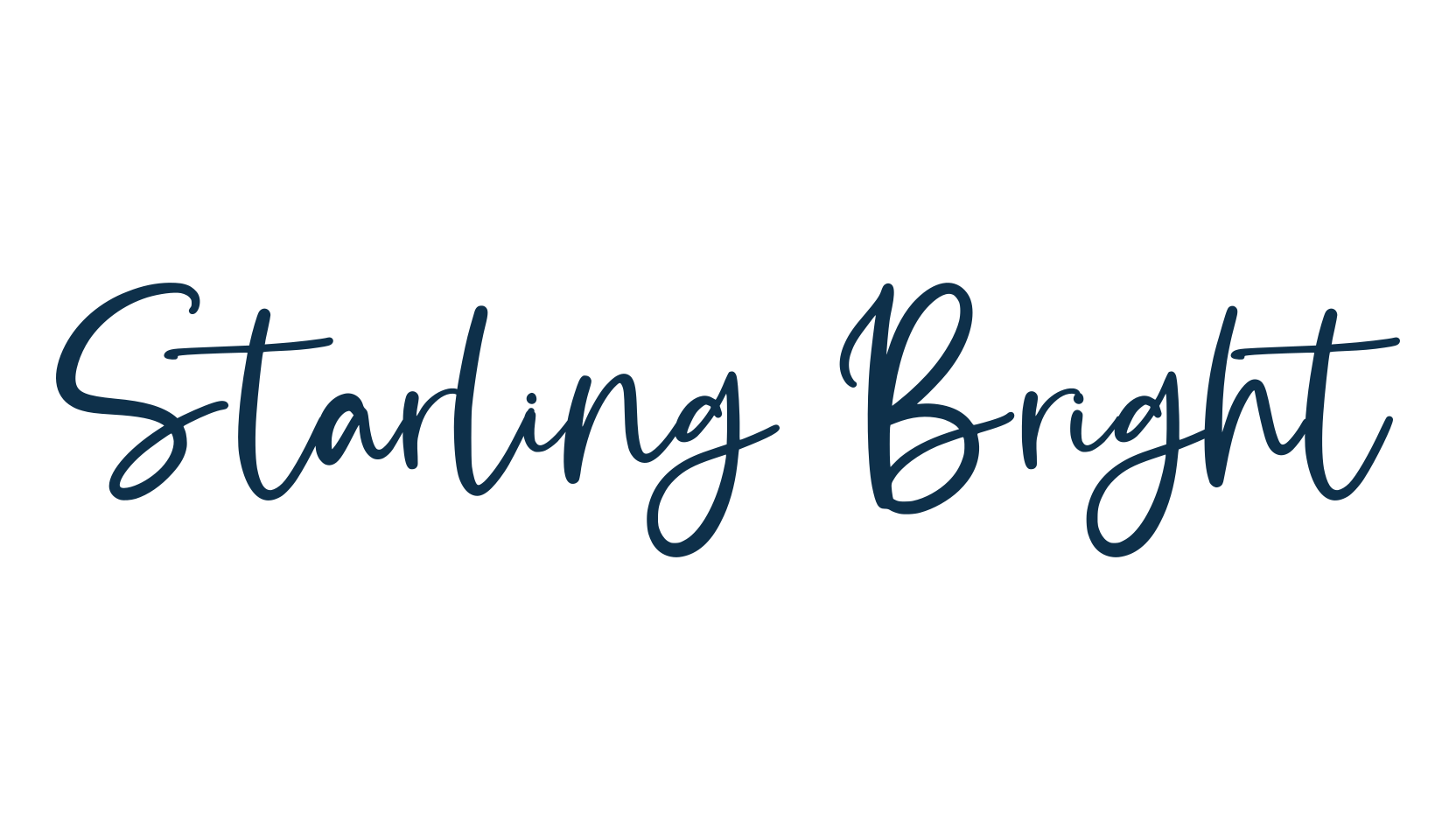 Starling Bright, script handwritten fancy decorative calligraphy font preview