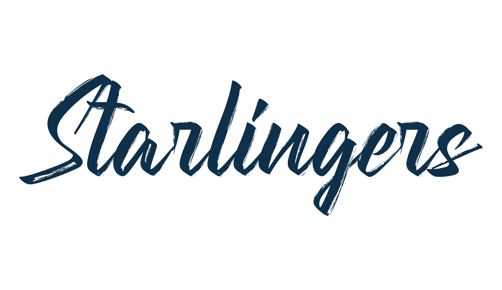 Starlingers, brush font preview