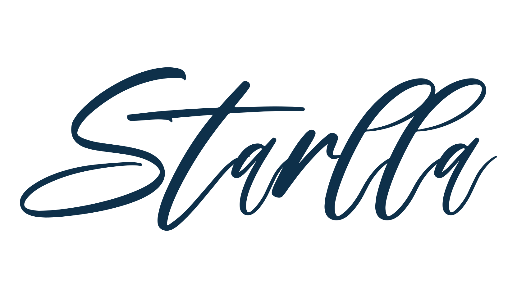 Starlla, script handwritten fancy decorative calligraphy font preview