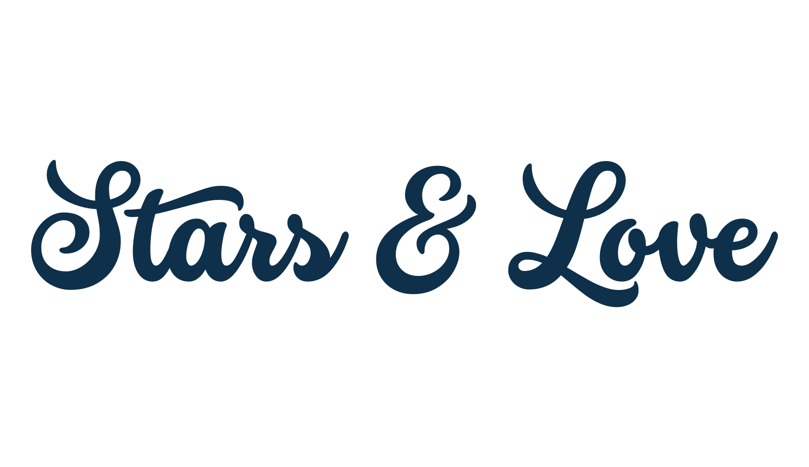 Stars & Love, various font preview
