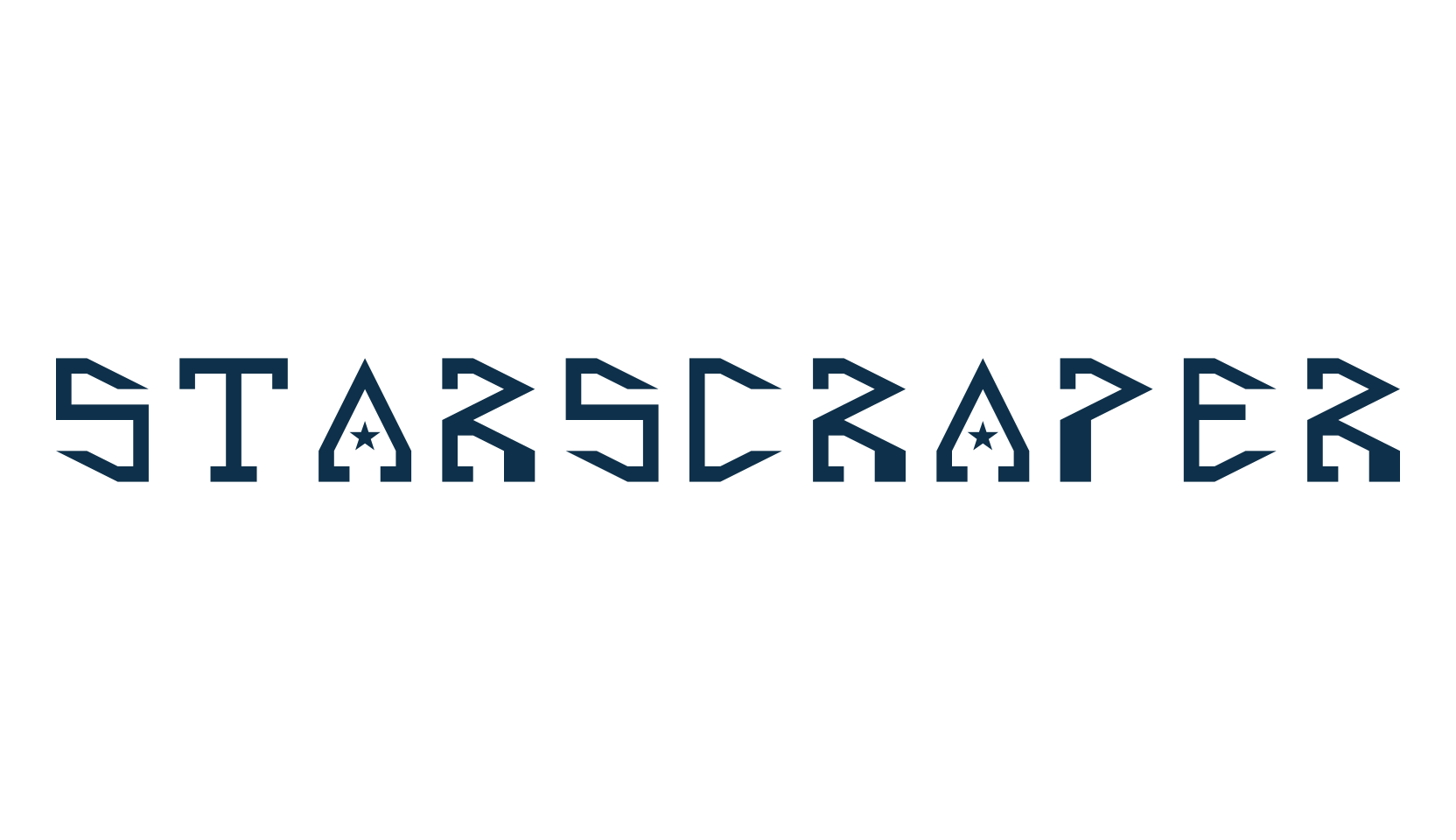Starscraper, techno sci-fi font preview