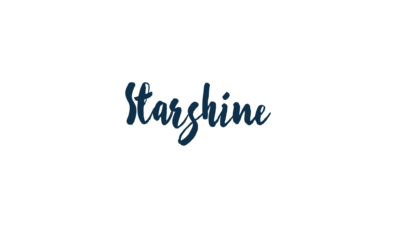 Starshine, brush font preview