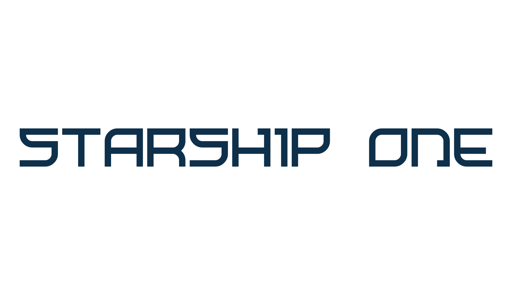 Starship One, techno sci-fi font preview