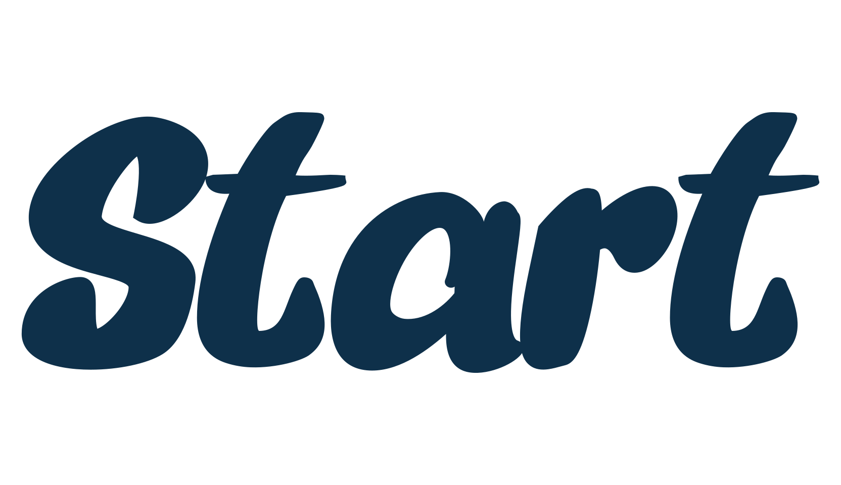 Start (start), various font preview