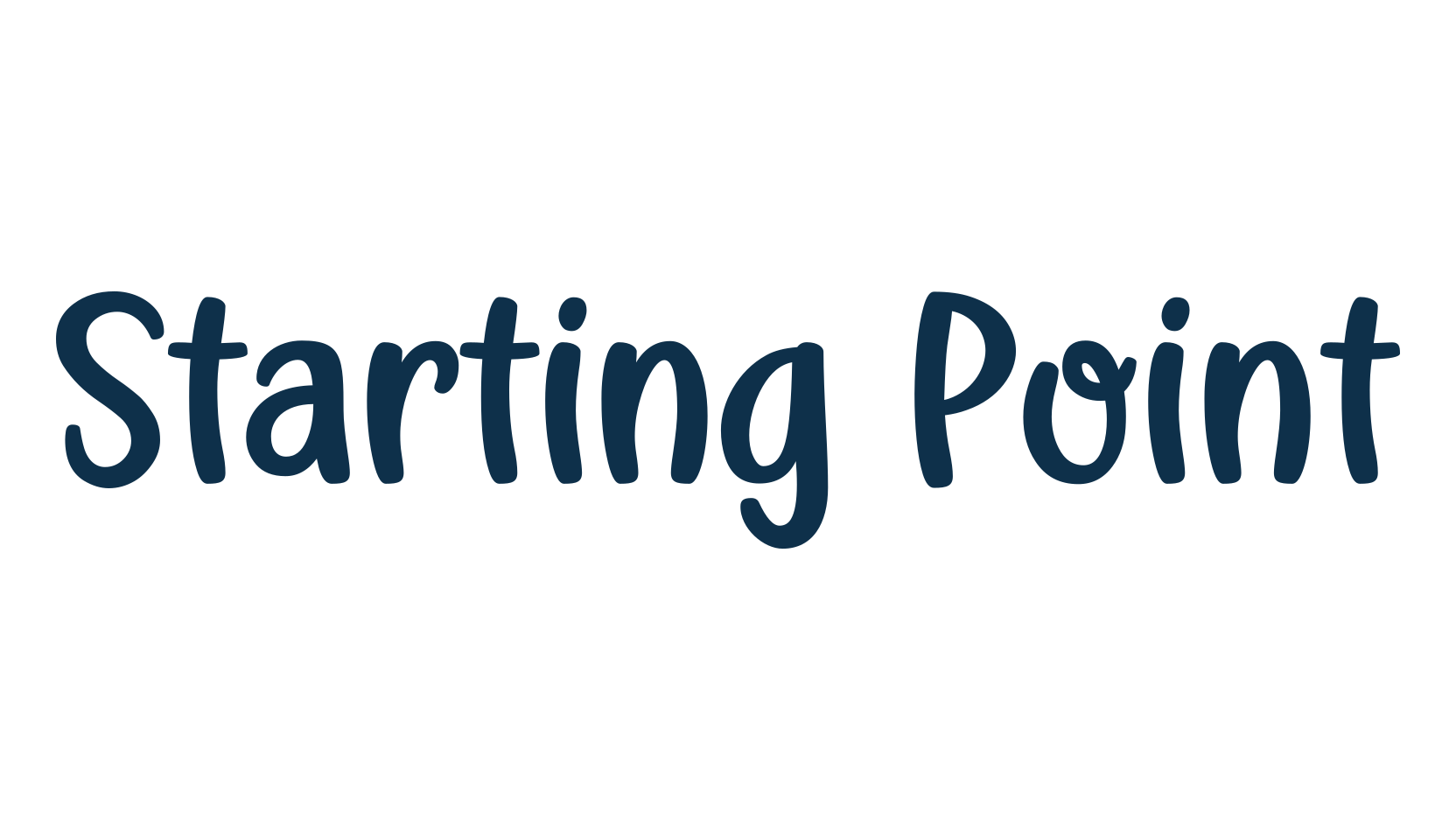 Starting Point, fancy various decorative script calligraphy font preview