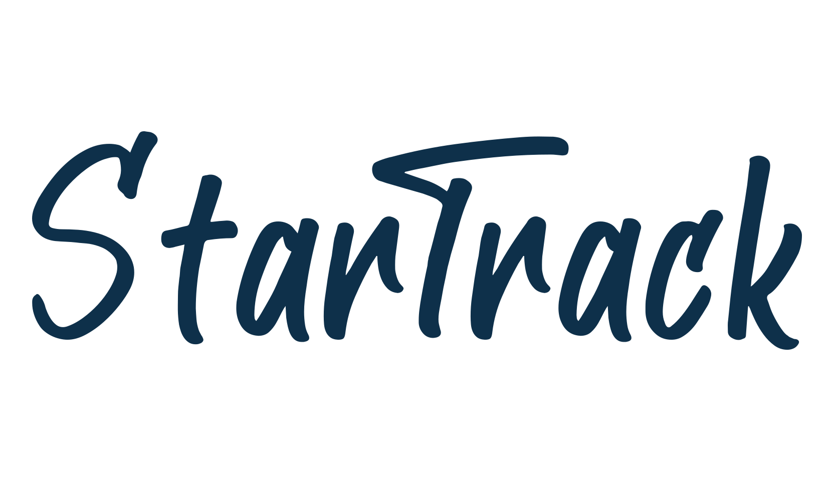 StarTrack, handwriting font preview