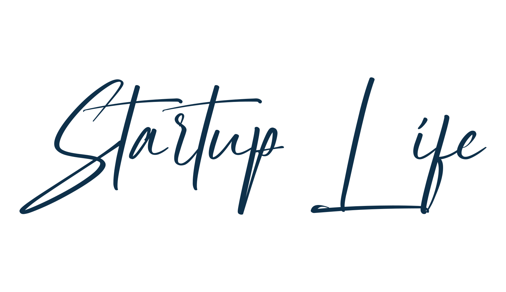 Startup Life, handwriting font preview