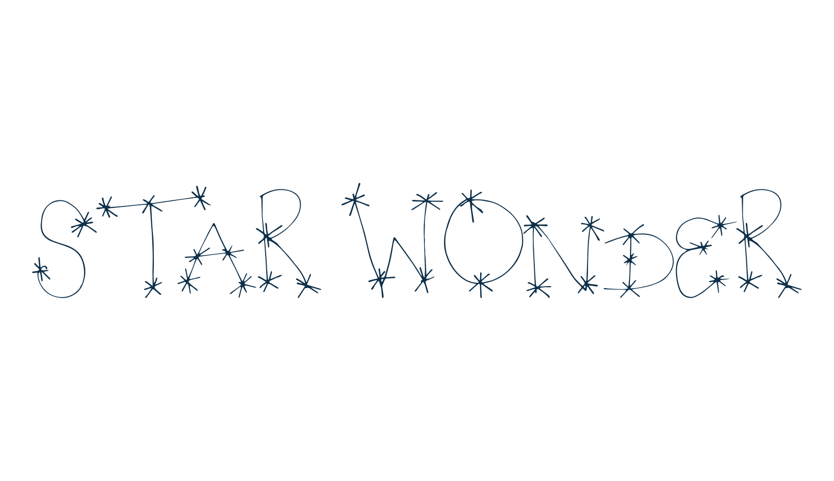 Star Wonder, fancy decorative font preview