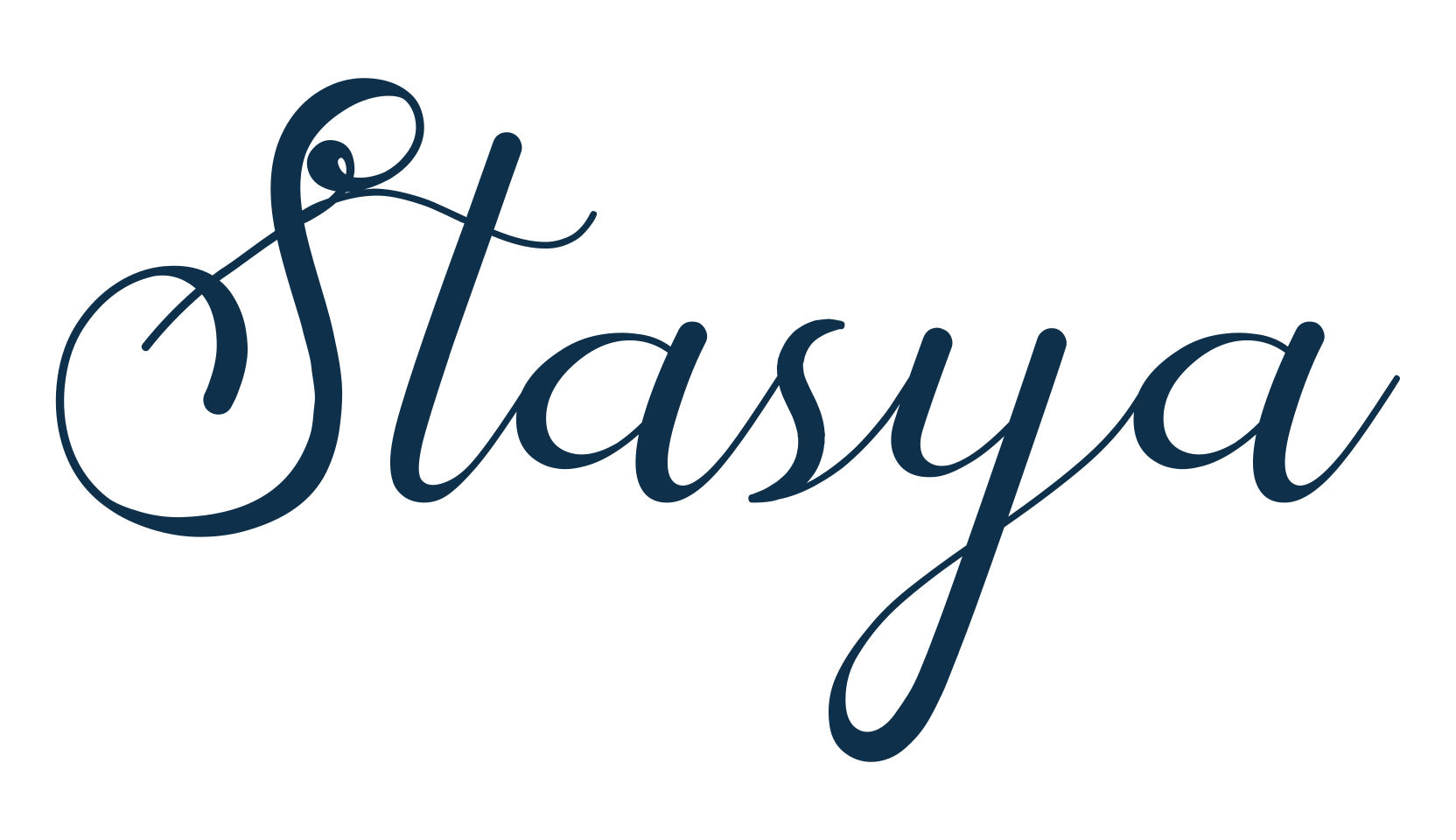 Stasya, fancy various decorative script calligraphy font preview