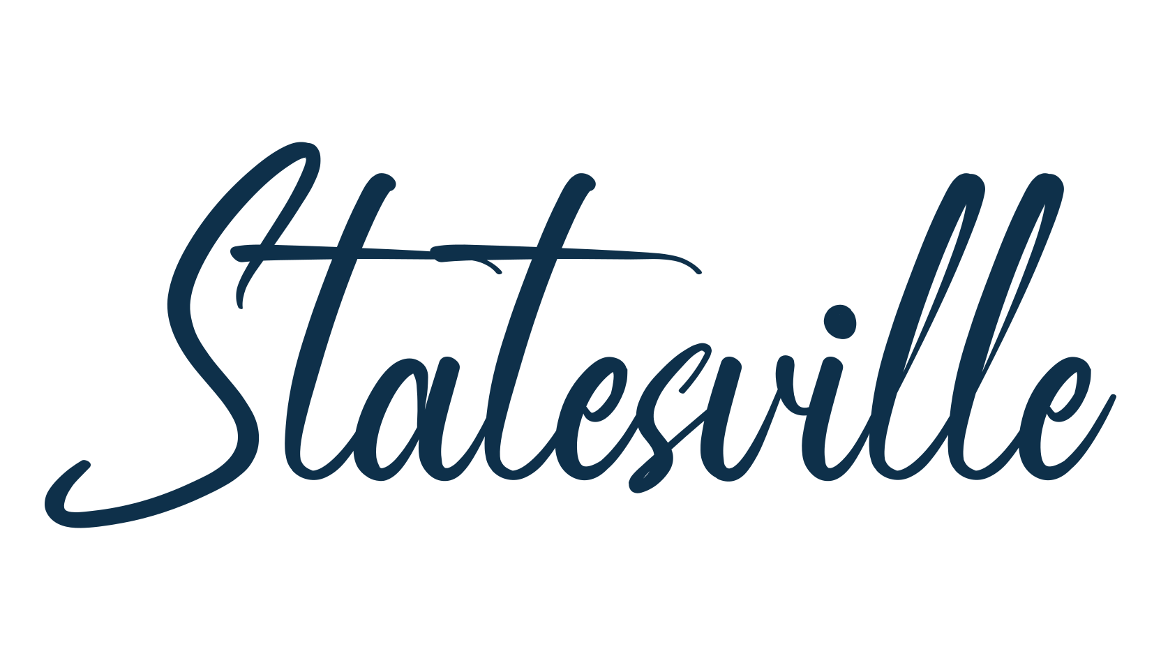 Statesville, script handwritten fancy decorative calligraphy font preview