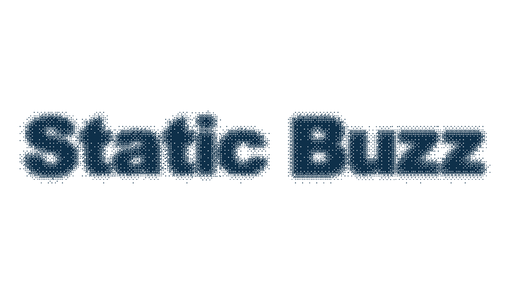 Static Buzz, distorted font preview