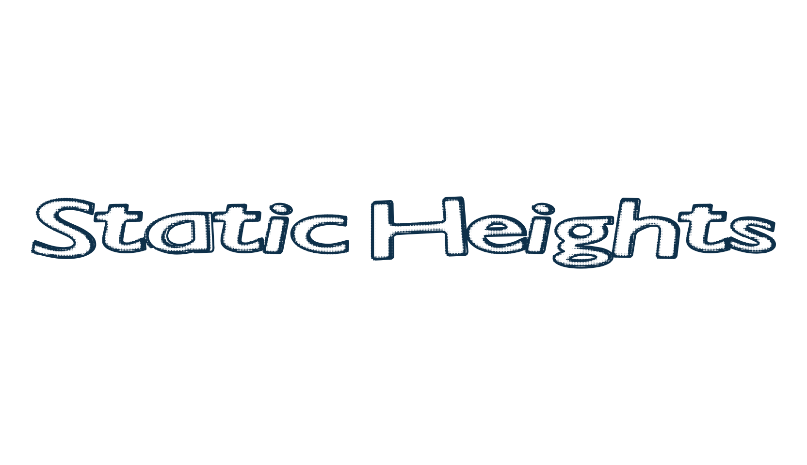 Static Heights, distorted font preview