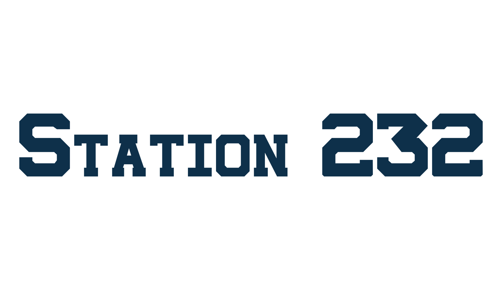 Station 232, fancy old school decorative font preview