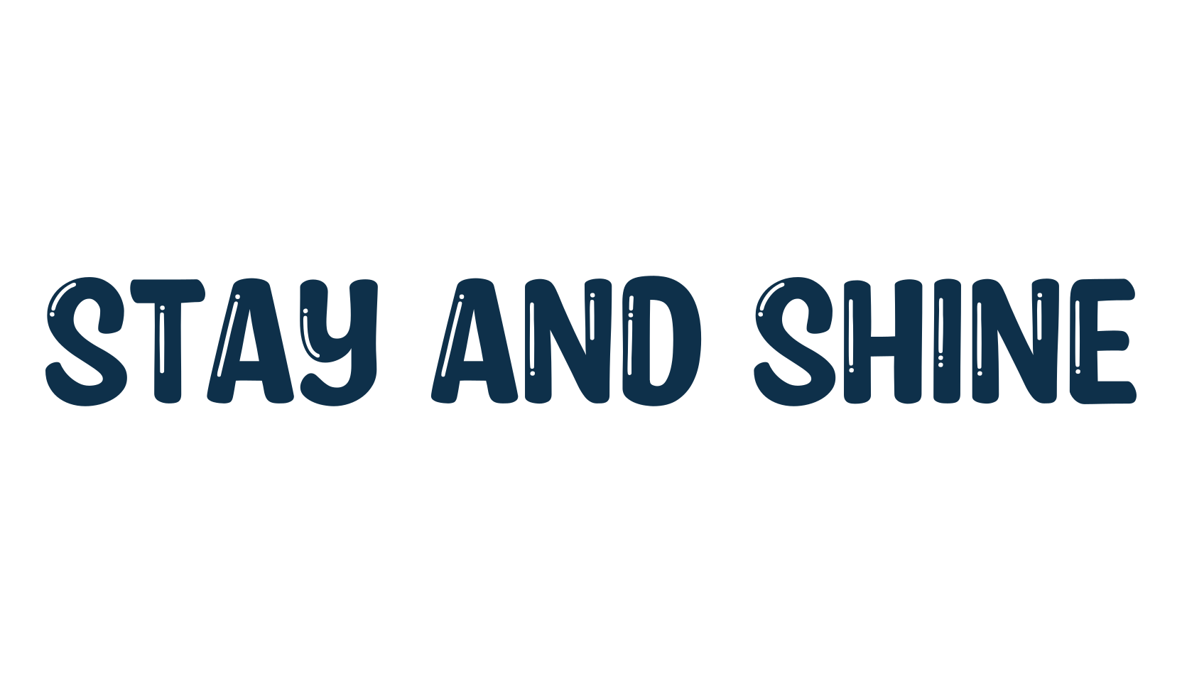 Stay And Shine, fancy various decorative font preview