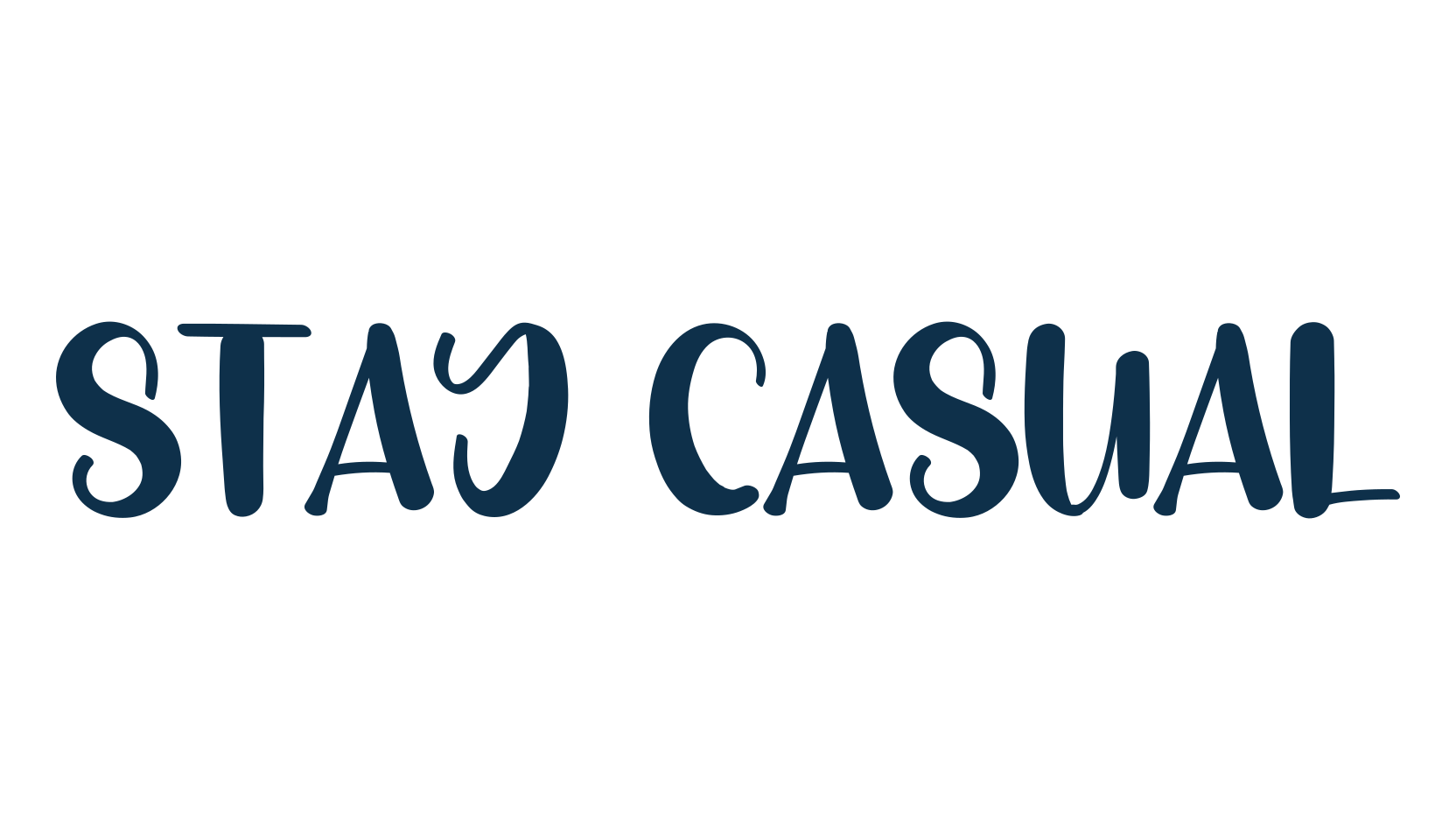 Stay Casual, handwriting font preview
