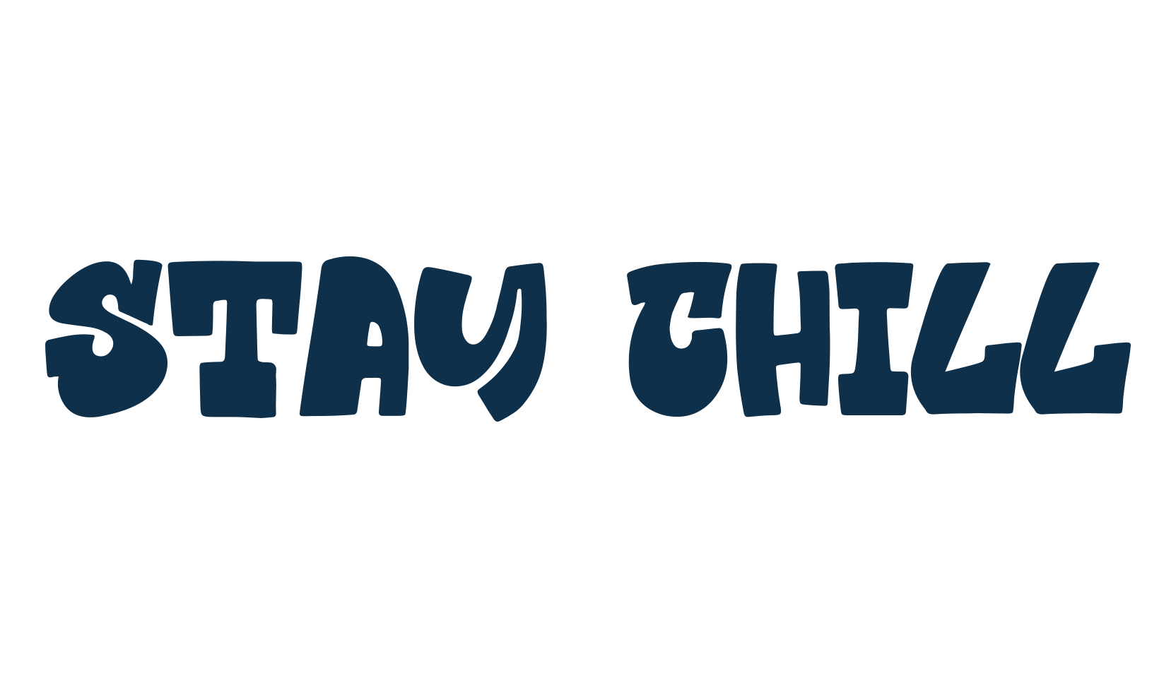 Stay Chill, fancy cartoon decorative font preview