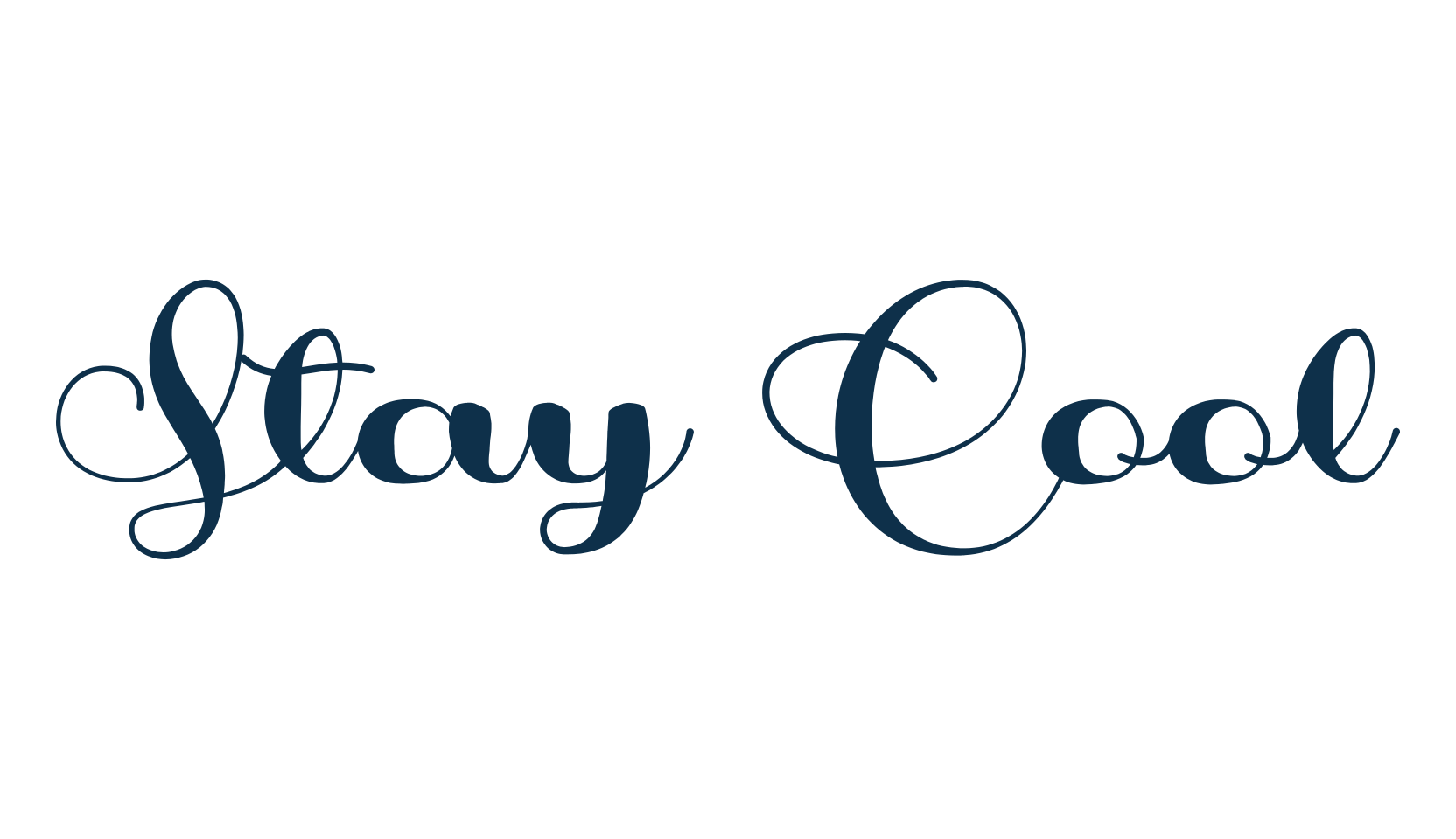 Stay Cool, script calligraphy fancy decorative font preview