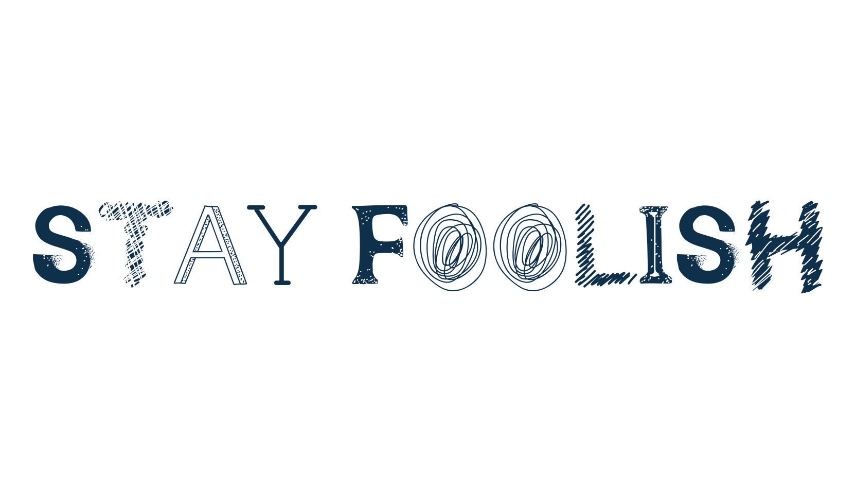 Stay Foolish, decorative font preview