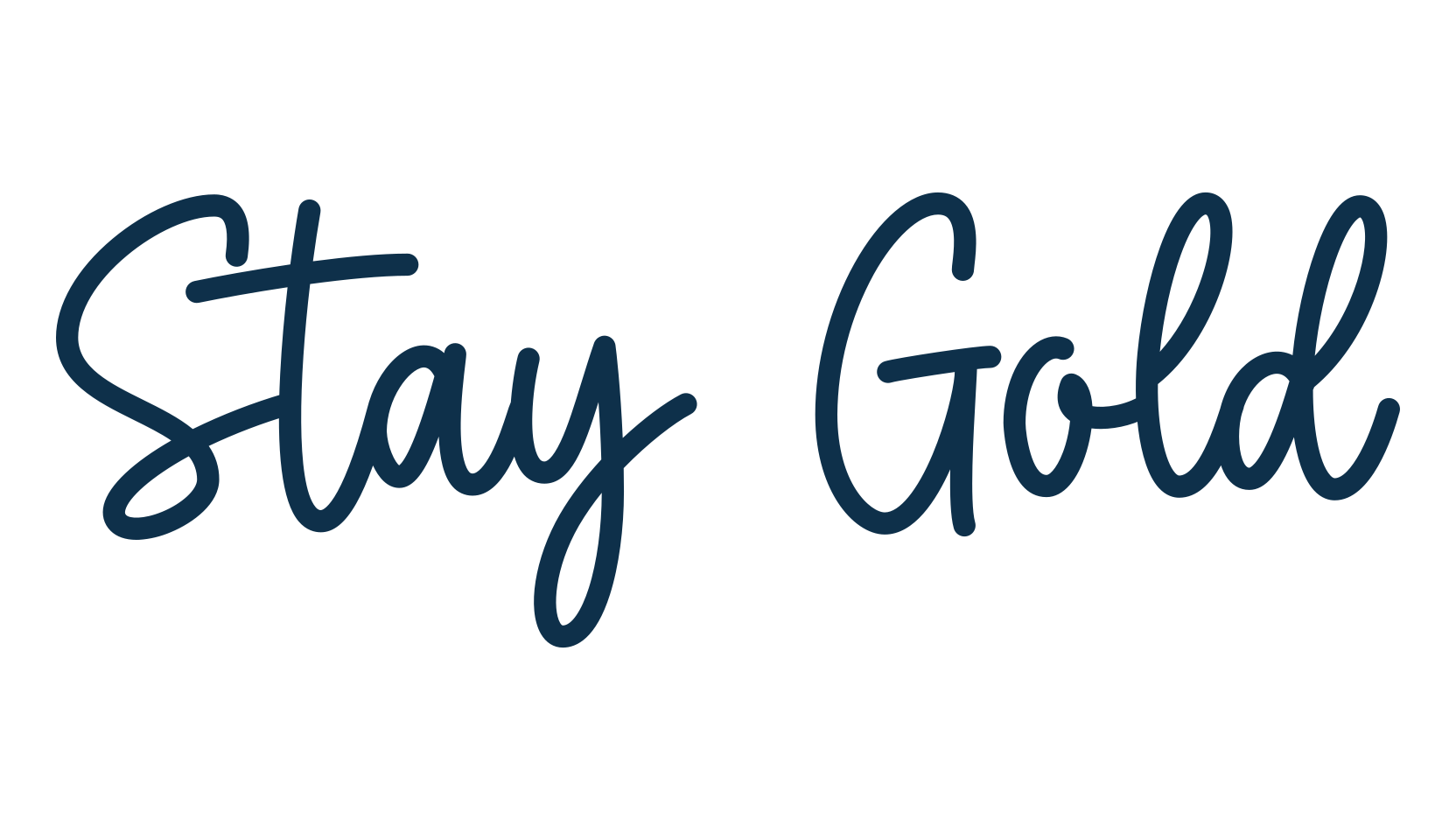 Stay Gold, handwriting font preview