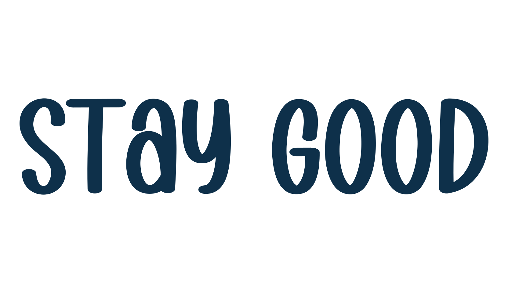 Stay Good, fancy decorative font preview