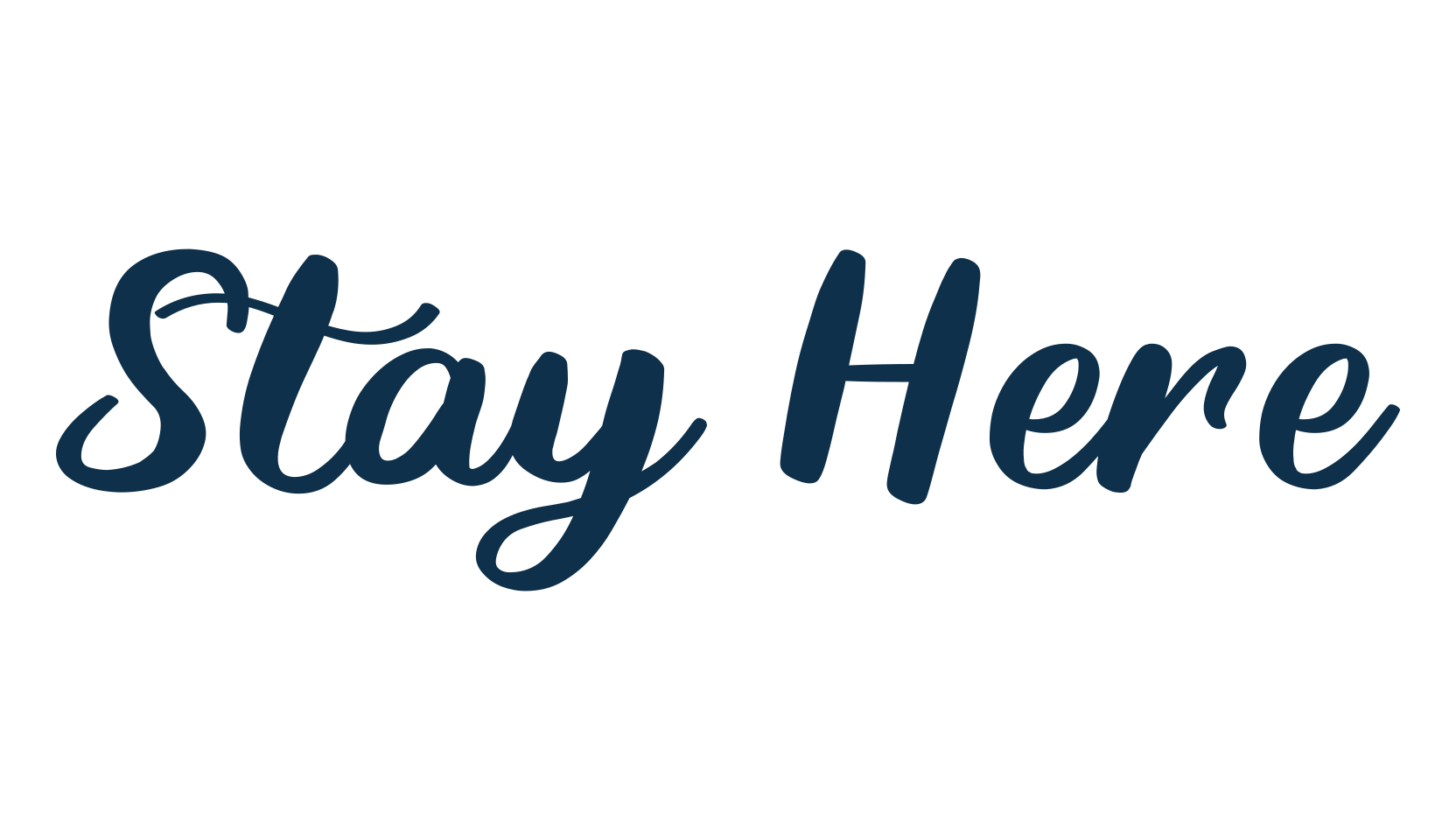 Stay Here, fancy decorative font preview