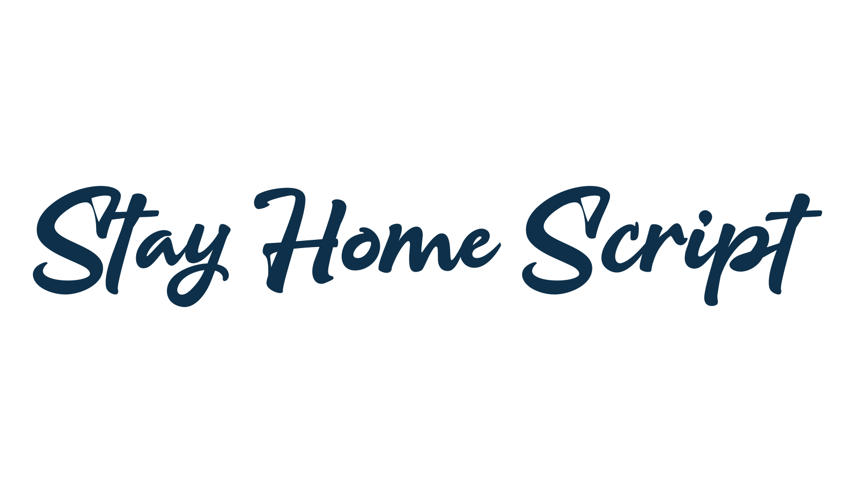 Stay Home Script, script handwritten fancy decorative calligraphy font preview