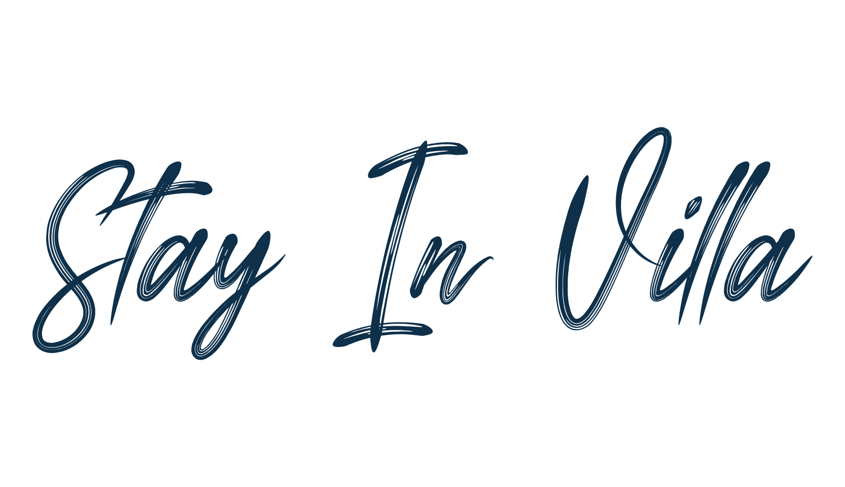 Stay In Villa, script brush fancy decorative calligraphy font preview