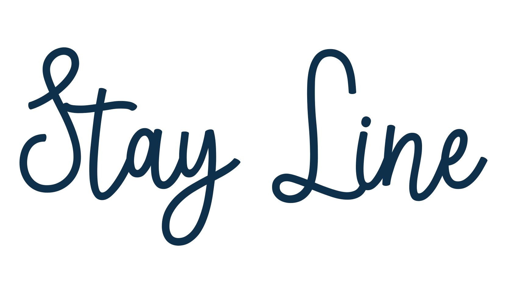 Stay Line, script handwritten fancy decorative calligraphy font preview