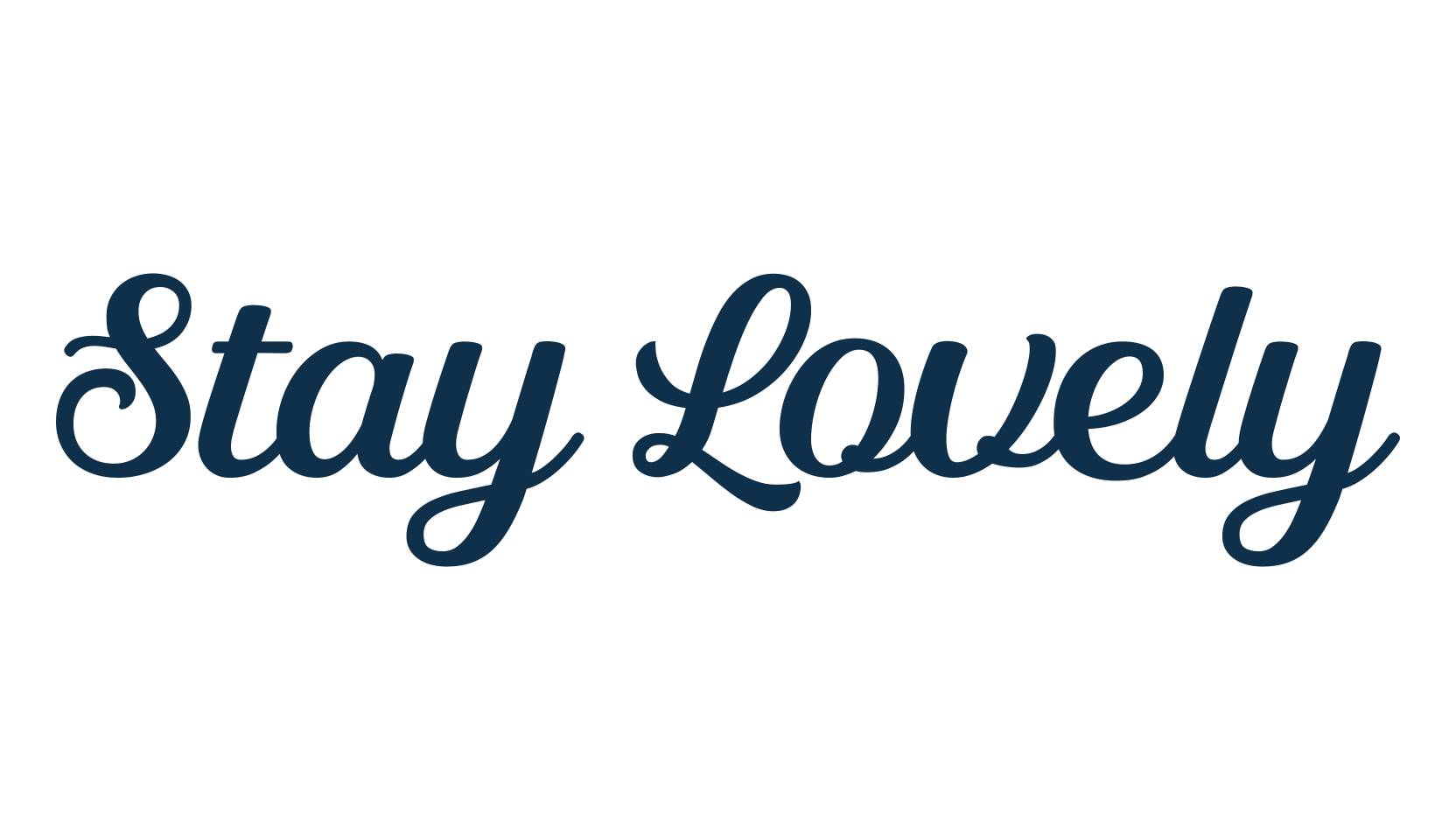 Stay Lovely, fancy various decorative script calligraphy font preview
