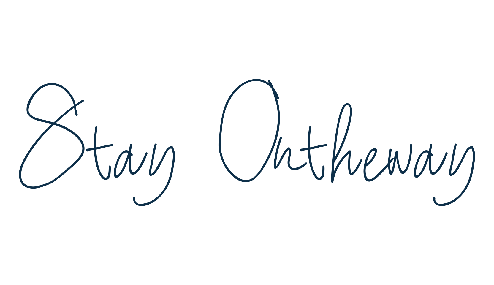 Stay Ontheway, script handwritten fancy decorative calligraphy font preview
