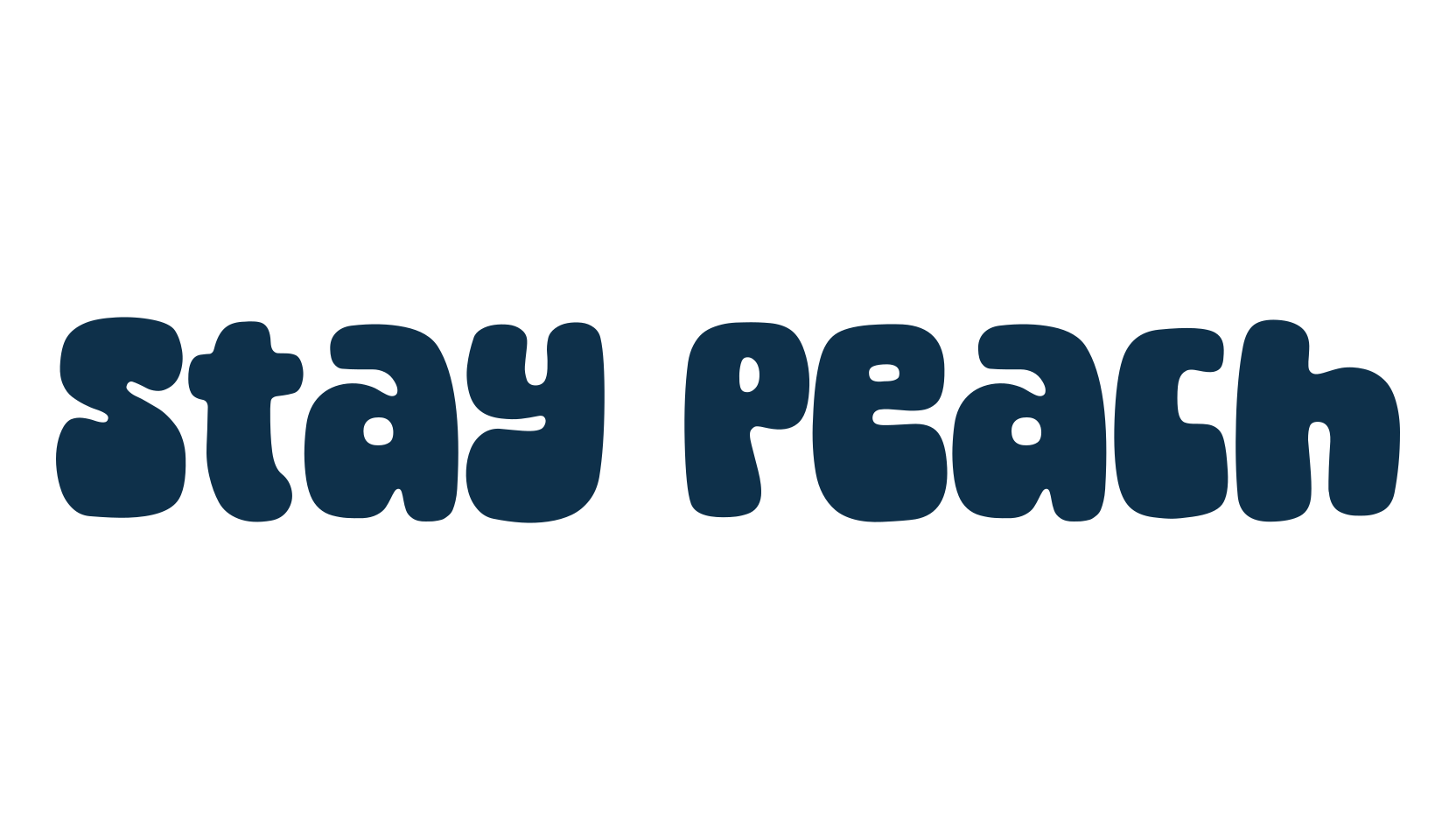 Stay Peach, groovy font preview